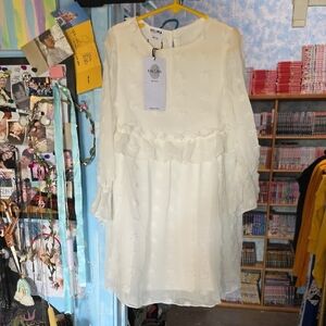 Elegant White Kids Dress by